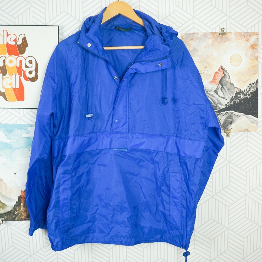 Vintage Blue J.crew Windbreaker jacket